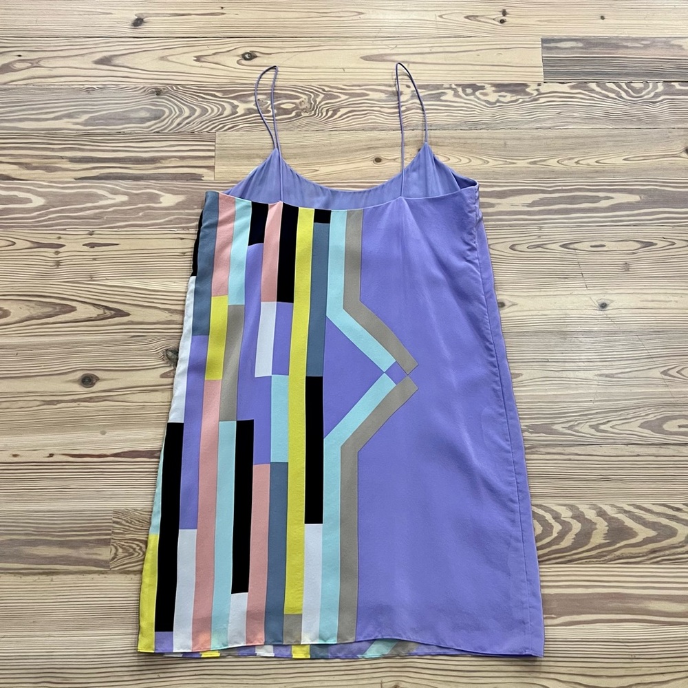 Tibi 100% Silk Mini Dress Size Size 4 - Picture 3 of 4